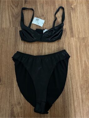 Black Satin Set